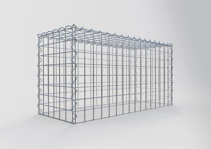 Gabion rapporté type 3 80 cm x 40 cm x 30 cm (L x H x P), mailles 5 cm x 5 cm, spirale
