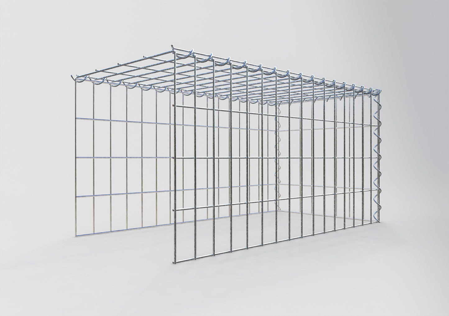 Add-on schanskorf type 4 80 cm x 40 cm x 40 cm (L x H x D), maaswijdte 5 cm x 10 cm, spiraalvormig