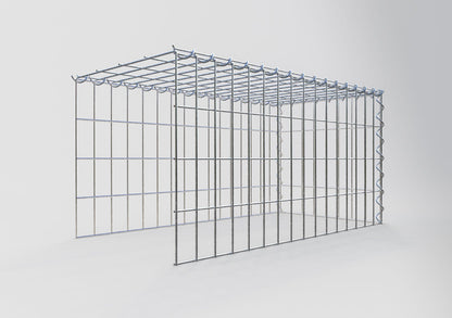 Add-on schanskorf type 4 80 cm x 40 cm x 40 cm (L x H x D), maaswijdte 5 cm x 10 cm, spiraalvormig