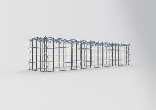 Extra gabion typ 3 100 cm x 20 cm x 20 cm (L x H x D), maskstorlek 5 cm x 5 cm, spiral