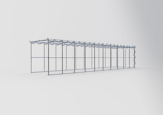 Grown-on gabion type 4 100 cm x 20 cm x 20 cm (L x H x D), mesh size 10 cm x 10 cm, spiral