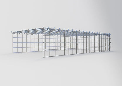 Gavión complementario tipo 4 100 cm x 20 cm x 50 cm (L x A x P), malla 5 cm x 5 cm, espiral