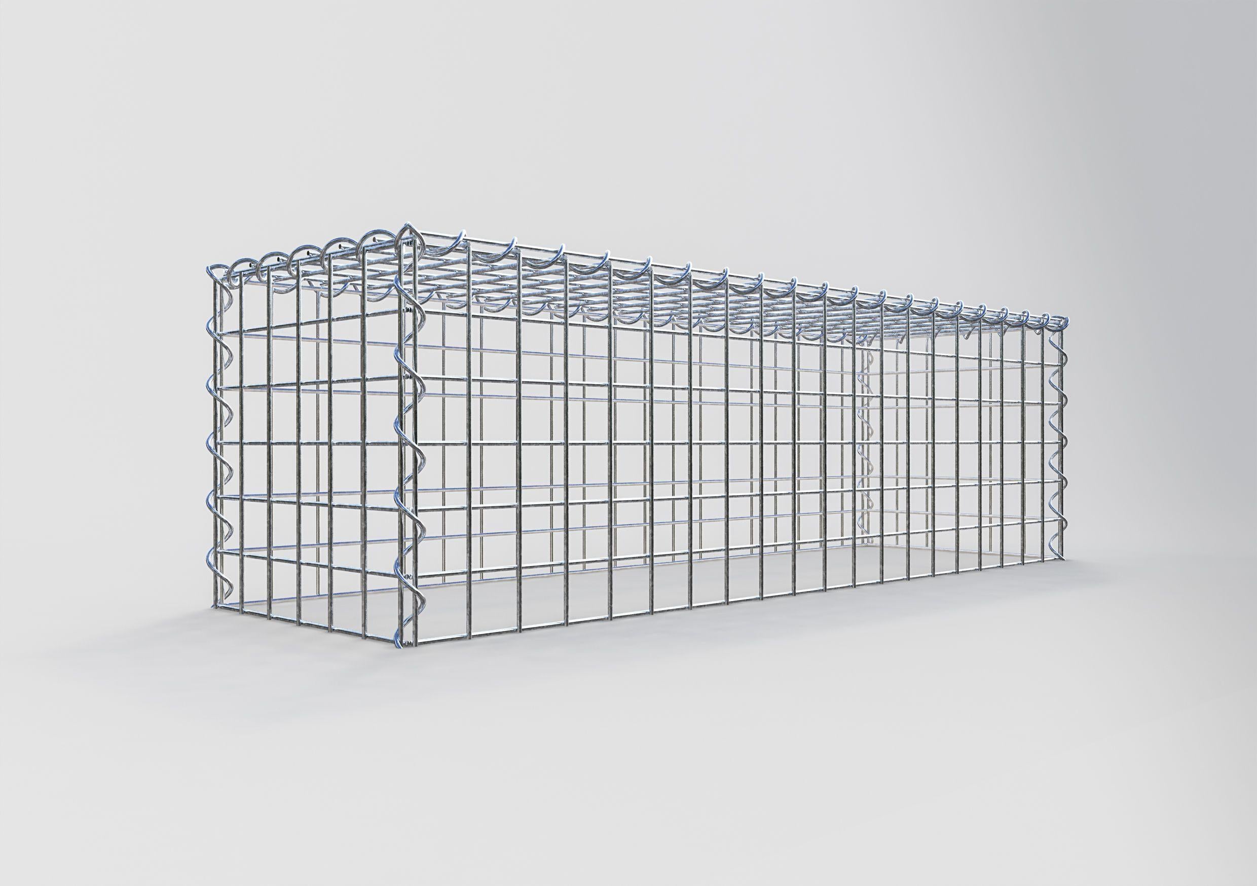 Påväxt gabion typ 3 100 cm x 30 cm x 30 cm (L x H x D), maskstorlek 5 cm x 5 cm, spiral