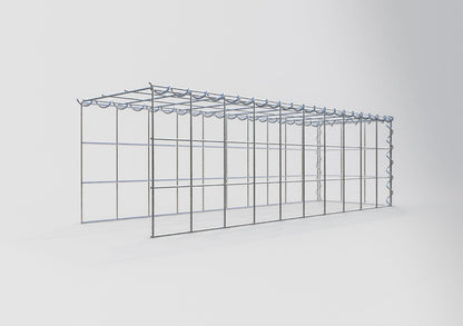 Opvokset gabion type 4 100 cm x 30 cm x 30 cm (L x H x D), maskestørrelse 10 cm x 10 cm, spiral