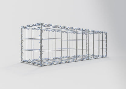 Gabião 100 cm x 30 cm x 30 cm (C x A x P), malhagem 10 cm x 10 cm, espiral