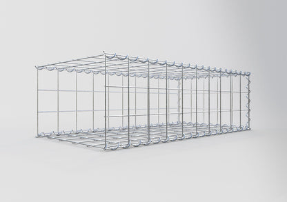 Anbaugabione Typ 2 100 cm x 30 cm x 50 cm (L x H x T), Maschenweite 10 cm x 10 cm, Spirale