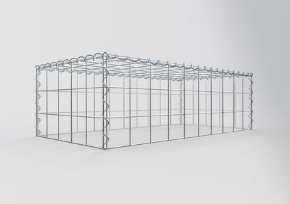 Add-on schanskorf type 3 100 cm x 30 cm x 50 cm (L x H x D), maaswijdte 10 cm x 10 cm, spiraal