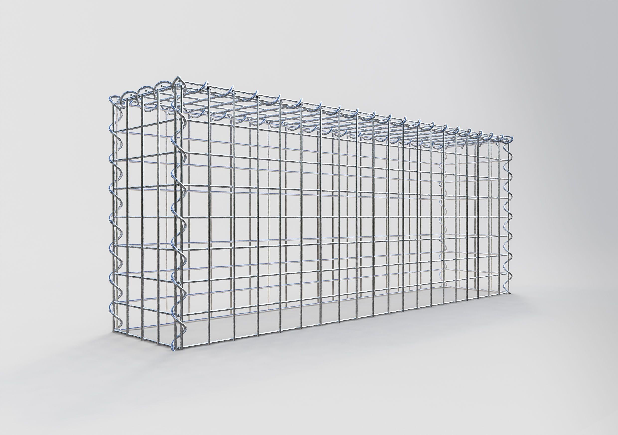 Grown-on gabion type 3 100 cm x 40 cm x 20 cm (L x H x D), mesh size 5 cm x 5 cm, spiral