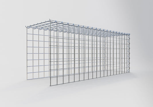 Gabion rapporté type 4 100 cm x 40 cm x 30 cm (L x H x P), mailles 5 cm x 5 cm, spirale