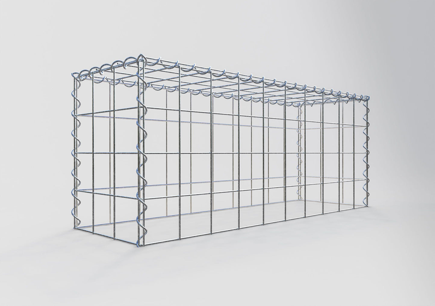 Gavión complementario tipo 3 100 cm x 40 cm x 30 cm (L x A x P), malla 10 cm x 10 cm, espiral