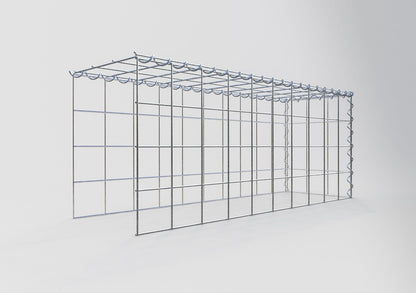 Anbaugabione Typ 4 100 cm x 40 cm x 30 cm (L x H x T), Maschenweite 10 cm x 10 cm, Spirale