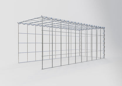 Grown-on gabion type 4 100 cm x 40 cm x 40 cm (L x H x D), mesh size 10 cm x 10 cm, spiral