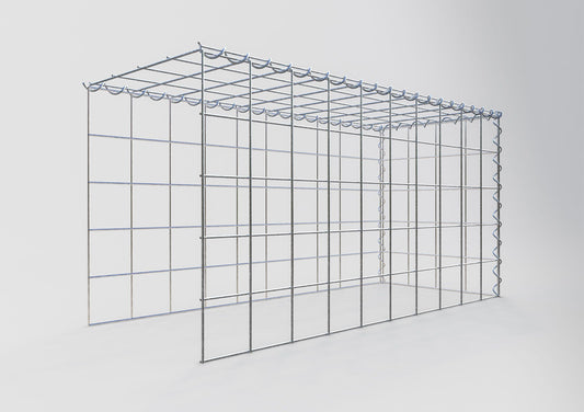 Gavión complementario tipo 4 100 cm x 50 cm x 40 cm (L x A x P), malla 10 cm x 10 cm, espiral