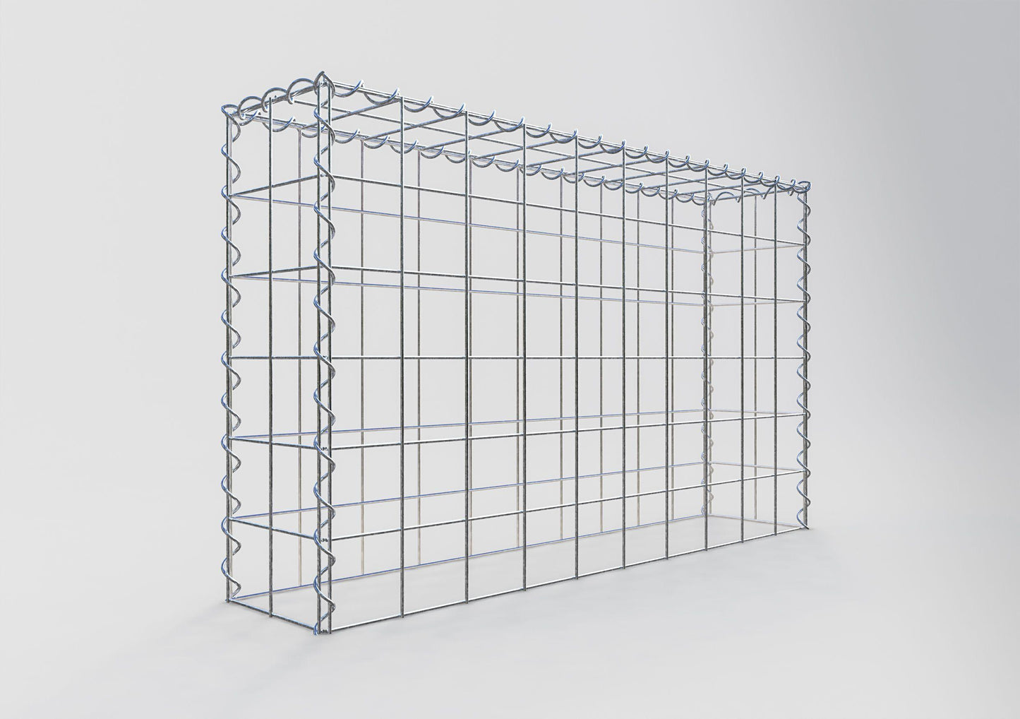 Grown-on gabion type 3 100 cm x 60 cm x 20 cm (L x H x D), mesh size 10 cm x 10 cm, spiral