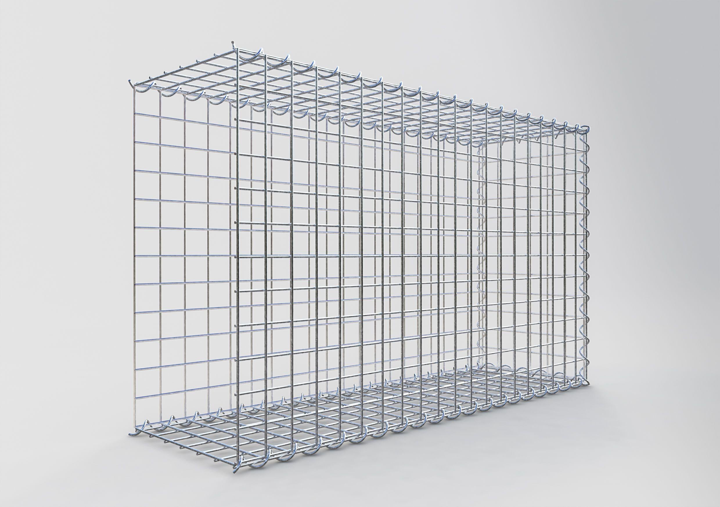 Grown-on gabion type 2 100 cm x 60 cm x 30 cm (L x H x D), mesh size 5 cm x 5 cm, spiral