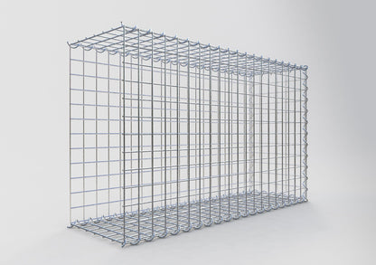 Gabion rapporté type 2 100 cm x 60 cm x 30 cm (L x H x P), mailles 5 cm x 5 cm, spirale