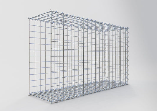 Aangegroeide schanskorf type 2 100 cm x 60 cm x 30 cm (L x H x D), maaswijdte 5 cm x 5 cm, spiraal