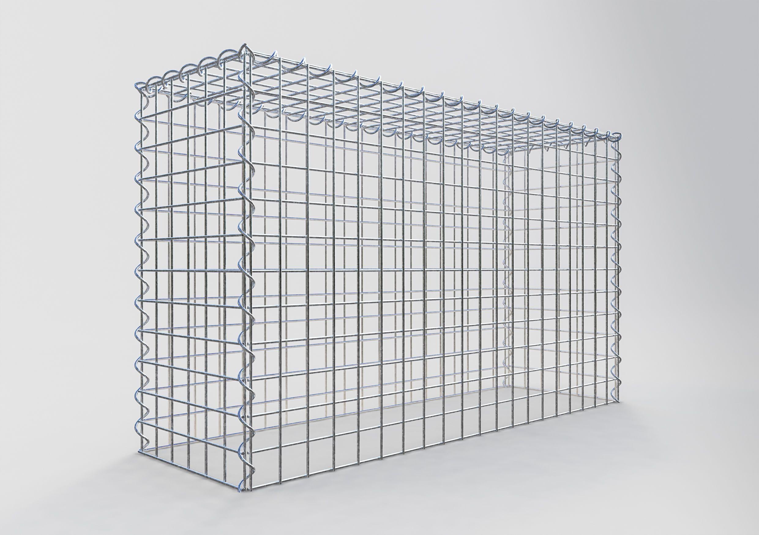 Grown-on gabion type 3 100 cm x 60 cm x 30 cm (L x H x D), mesh size 5 cm x 5 cm, spiral