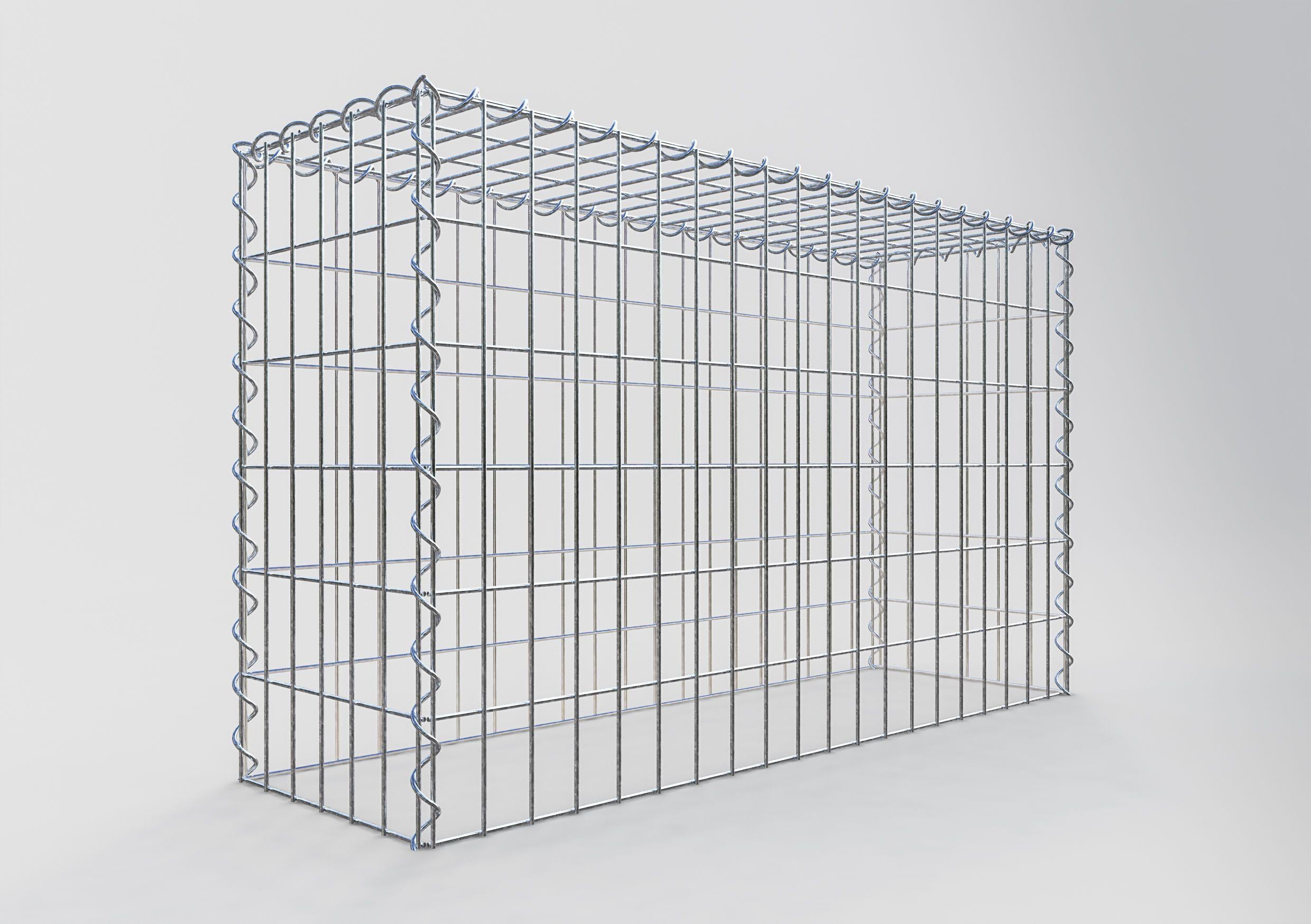 Påväxt gabion typ 3 100 cm x 60 cm x 30 cm (L x H x D), maskstorlek 5 cm x 10 cm, spiral