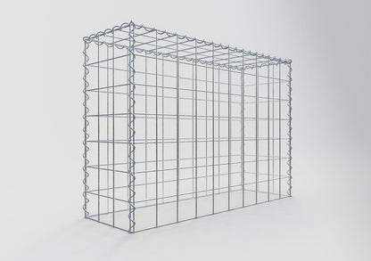 Gavión adulto tipo 3 100 cm x 70 cm x 30 cm (largo x alto x profundidad), tamaño de malla 10 cm x 10 cm, espiral