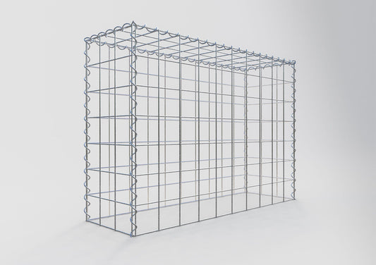 Påväxt gabion typ 3 100 cm x 70 cm x 30 cm (L x H x D), maskstorlek 10 cm x 10 cm, spiral