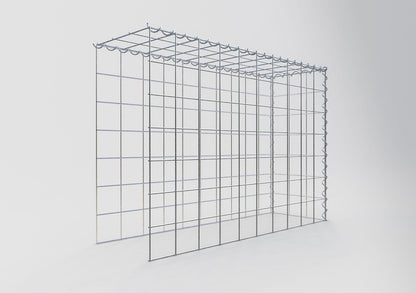 Påväxt gabion typ 4 100 cm x 70 cm x 30 cm (L x H x D), maskstorlek 10 cm x 10 cm, spiral