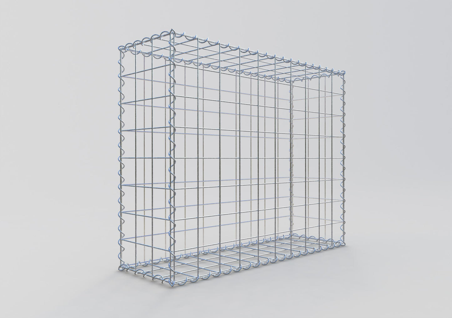 Gabion 100 cm x 80 cm x 30 cm (L x H x P), mailles 10 cm x 10 cm, spirale