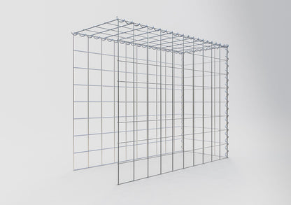 Grown-on gabion type 4 100 cm x 80 cm x 40 cm (L x H x D), mesh size 10 cm x 10 cm, spiral