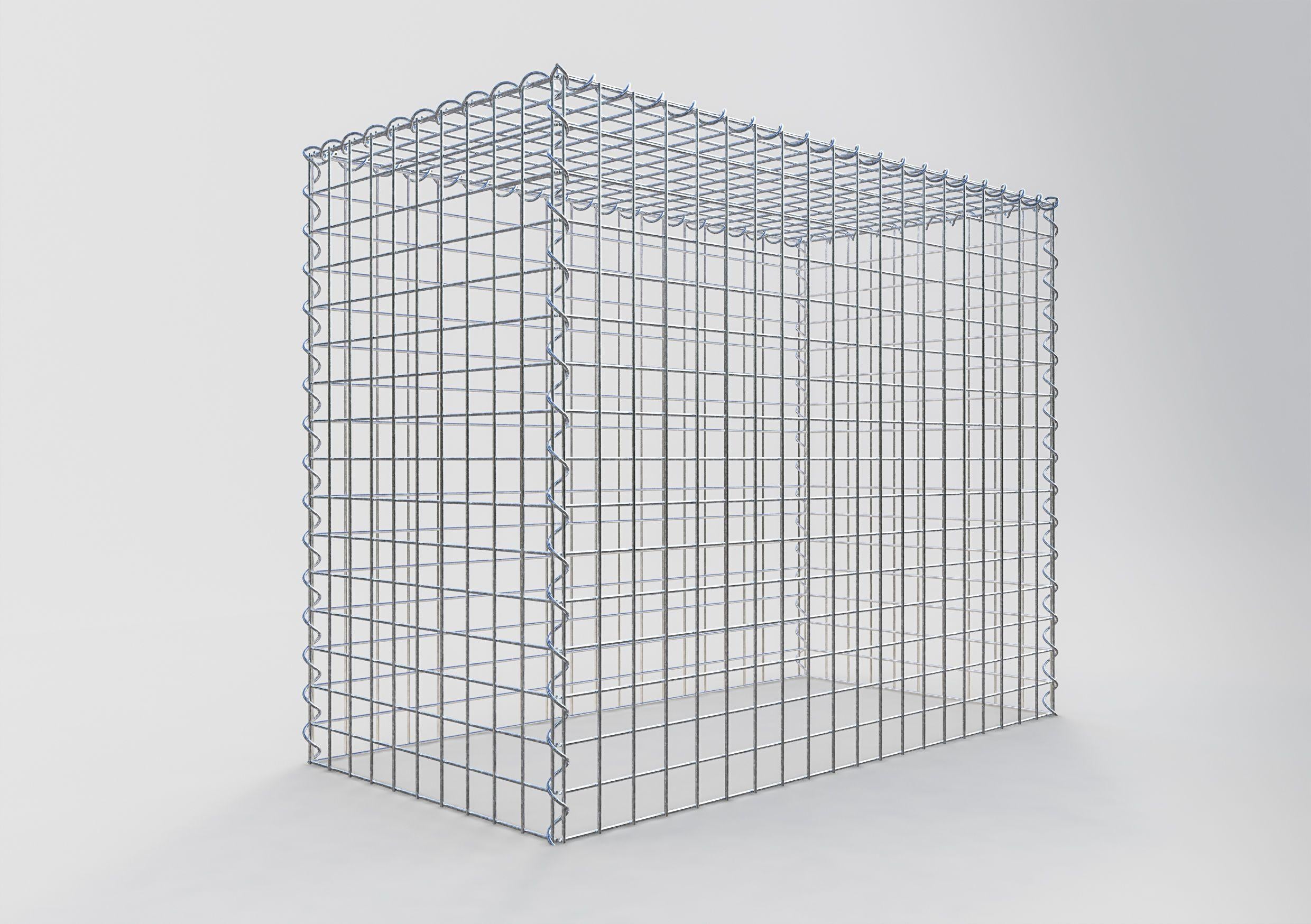 Grown-on gabion type 3 100 cm x 80 cm x 50 cm (L x H x D), mesh size 5 cm x 5 cm, spiral