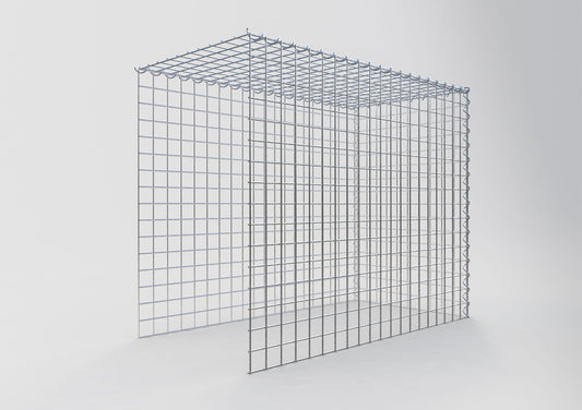 Extra gabion typ 4 100 cm x 80 cm x 50 cm (L x H x D), maskstorlek 5 cm x 5 cm, spiral