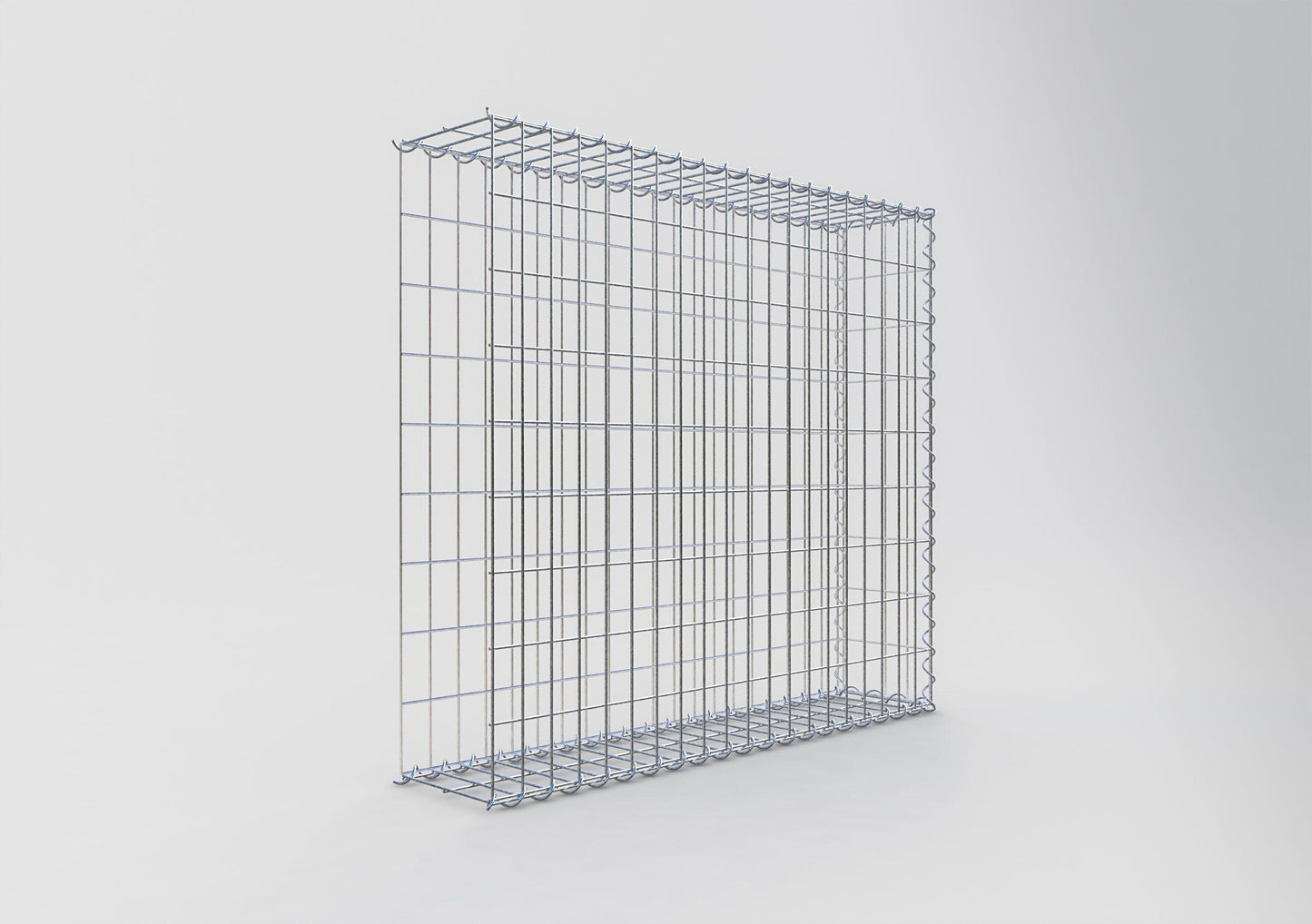 Anbaugabione Typ 2 100 cm x 90 cm x 20 cm (L x H x T), Maschenweite 5 cm x 10 cm, Spirale