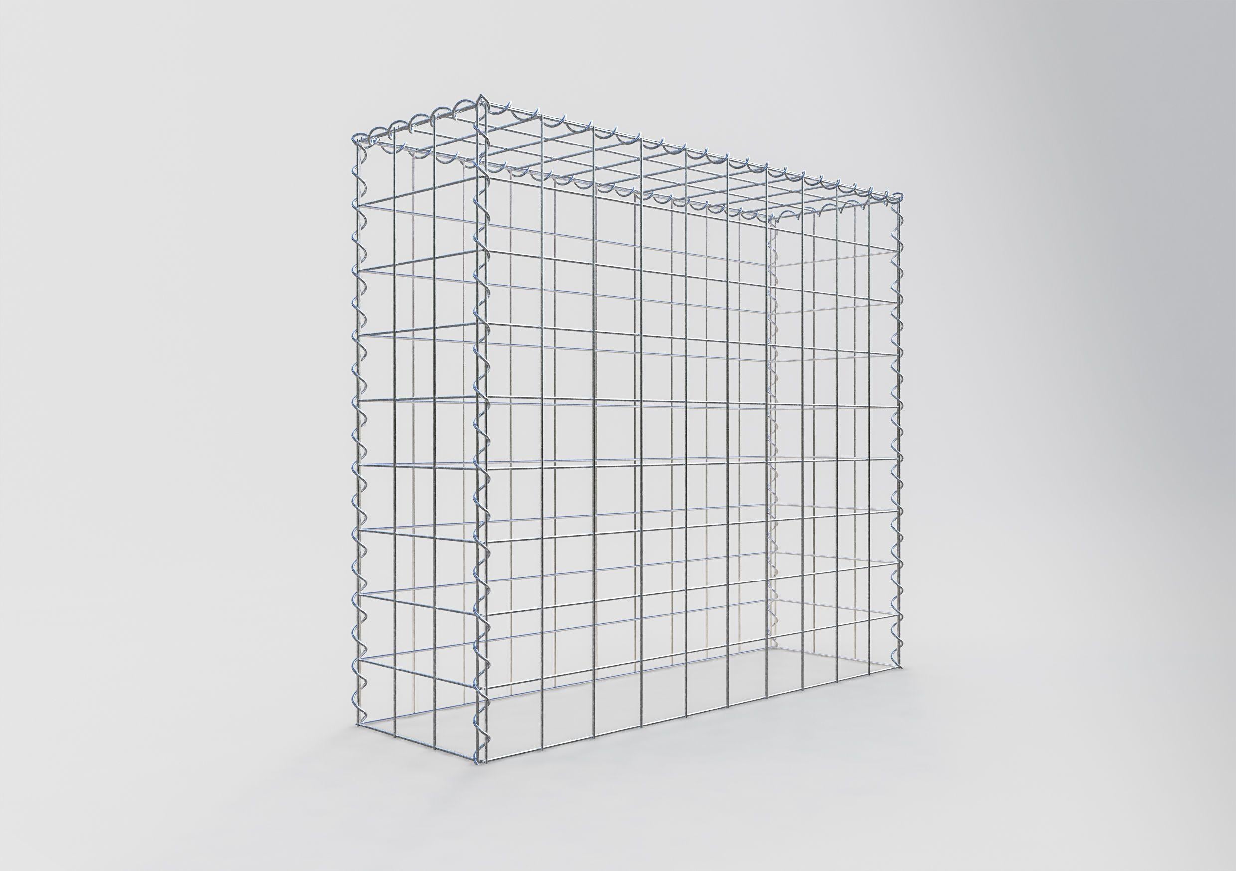 Grown-on gabion type 3 100 cm x 90 cm x 30 cm (L x H x D), mesh size 10 cm x 10 cm, spiral