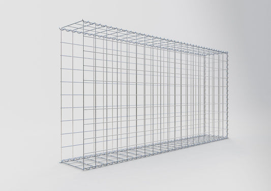 Opvokset gabion type 2 200 cm x 100 cm x 30 cm (L x H x D), maskestørrelse 10 cm x 10 cm, spiral