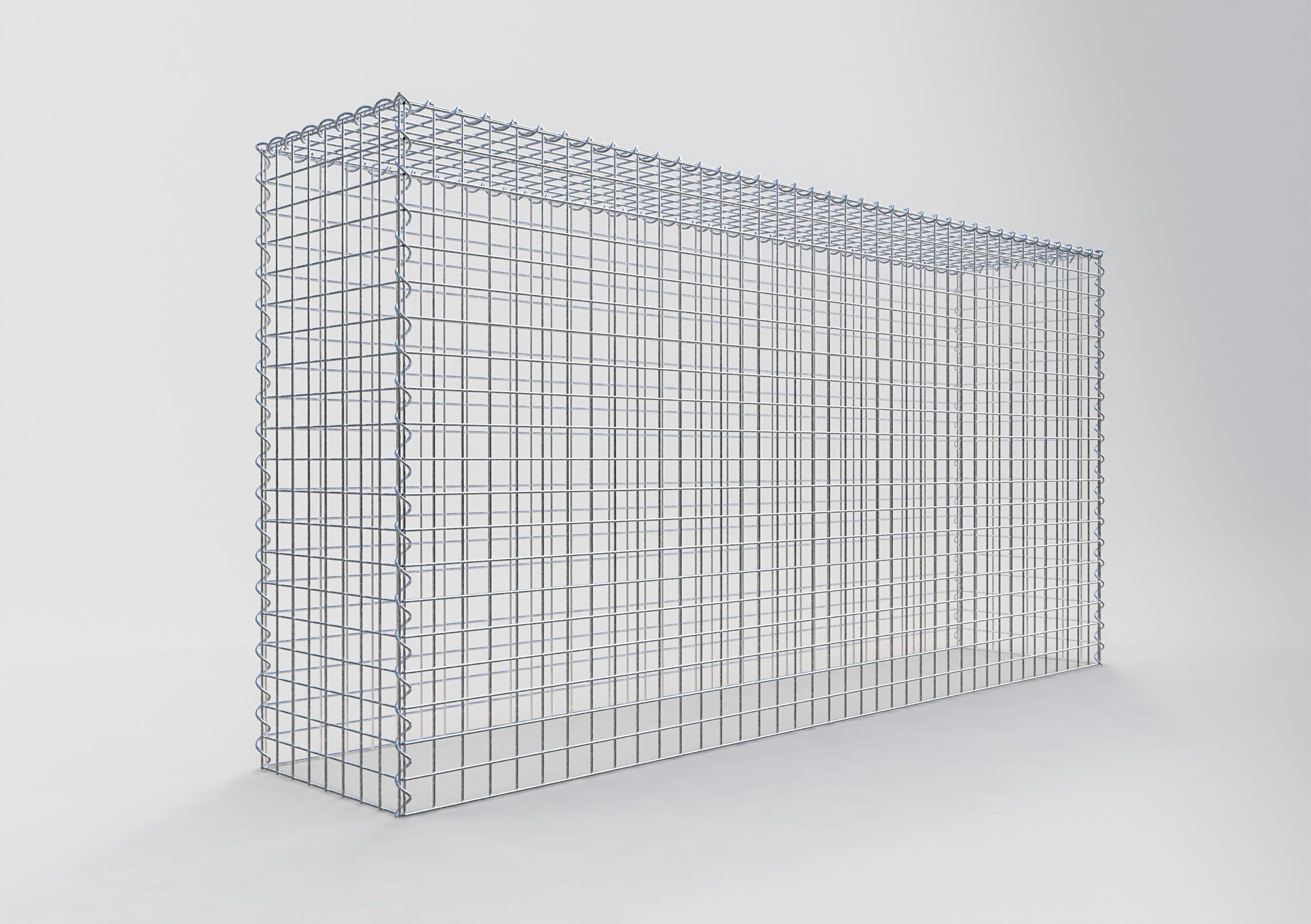 Extra gabion typ 3 200 cm x 100 cm x 40 cm (L x H x D), maskstorlek 5 cm x 5 cm, spiral