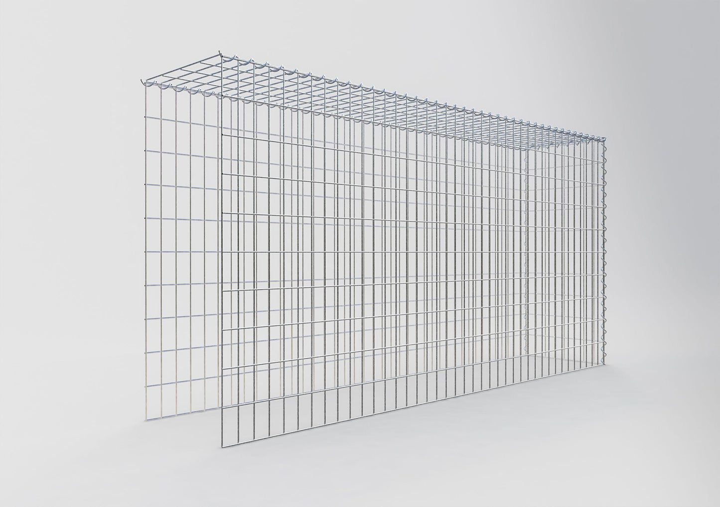 Anbaugabione Typ 4 200 cm x 100 cm x 40 cm (L x H x T), Maschenweite 5 cm x 10 cm, Spirale