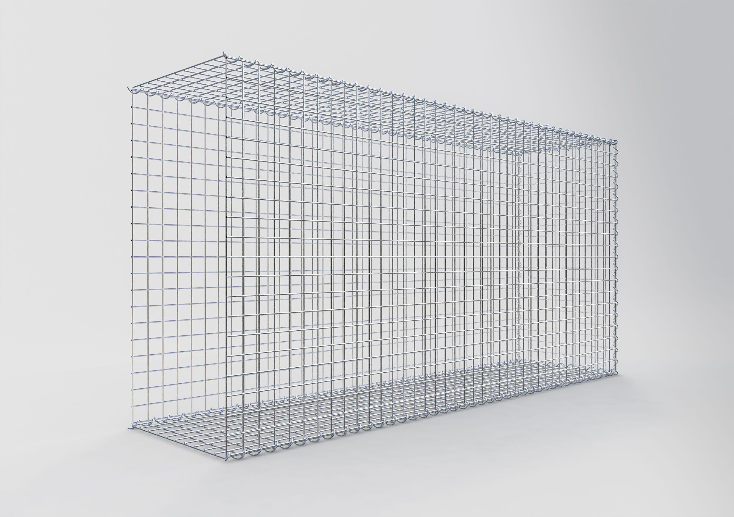 Grown-on gabion type 2 200 cm x 100 cm x 50 cm (L x H x D), mesh size 5 cm x 5 cm, spiral