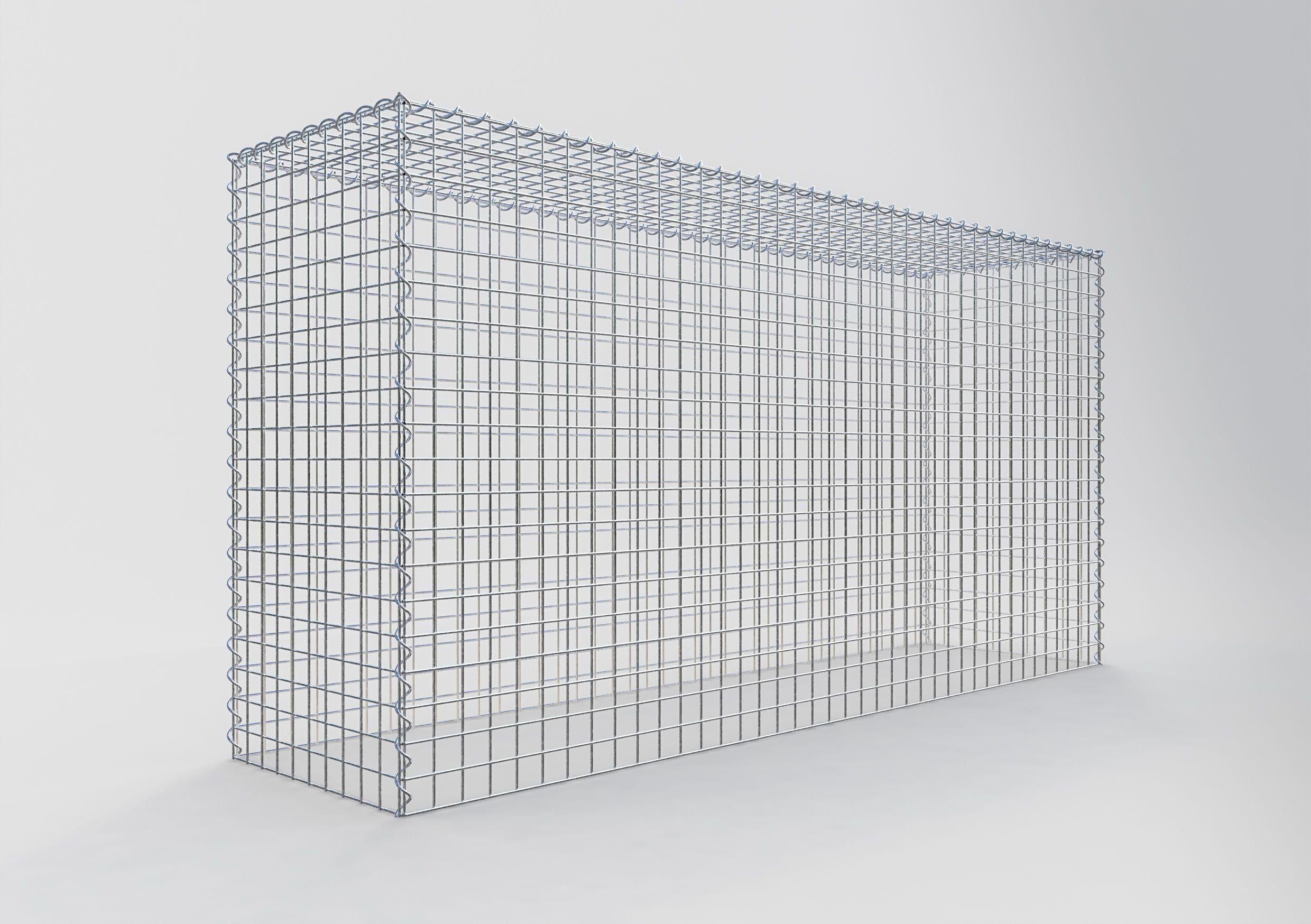 Grown-on gabion type 3 200 cm x 100 cm x 50 cm (L x H x D), mesh size 5 cm x 5 cm, spiral