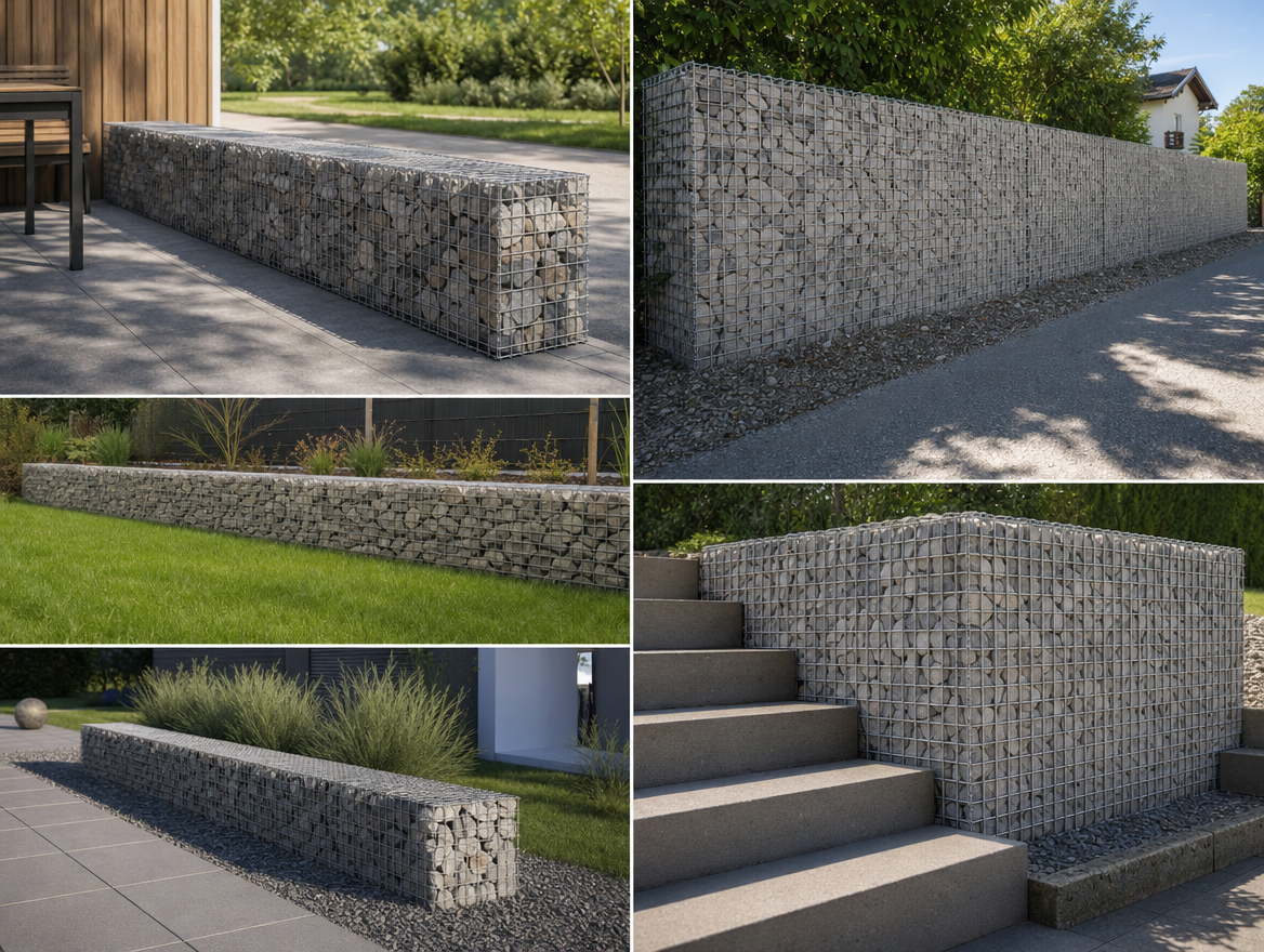 Gabion efter mål - maskestørrelse 5x5cm