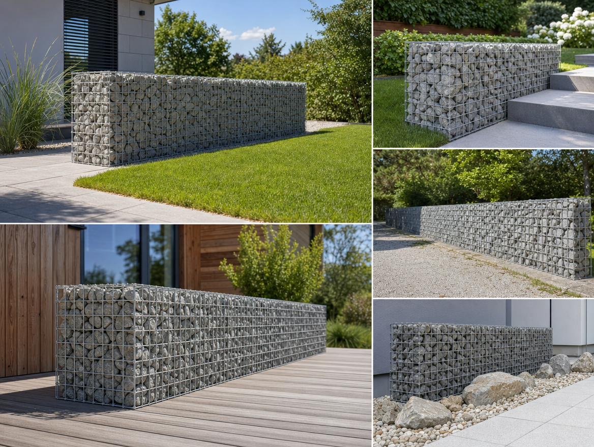 Gabion efter mål - maskestørrelse 5x5cm