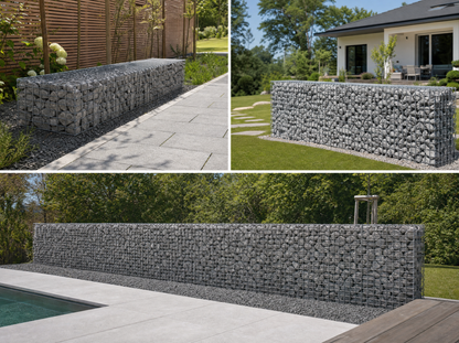Gabion efter mål - maskestørrelse 5x5cm