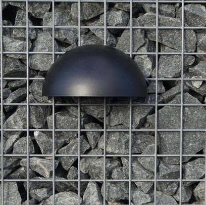 Luminária preta com suporte