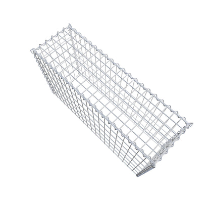 Aangegroeide schanskorf type 3 100 cm x 60 cm x 30 cm (L x H x D), maaswijdte 5 cm x 10 cm, spiraal