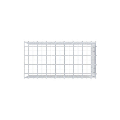 Mounted gabion type 4 80 cm x 40 cm x 40 cm (L x H x D), mesh size 5 cm x 5 cm, C-ring
