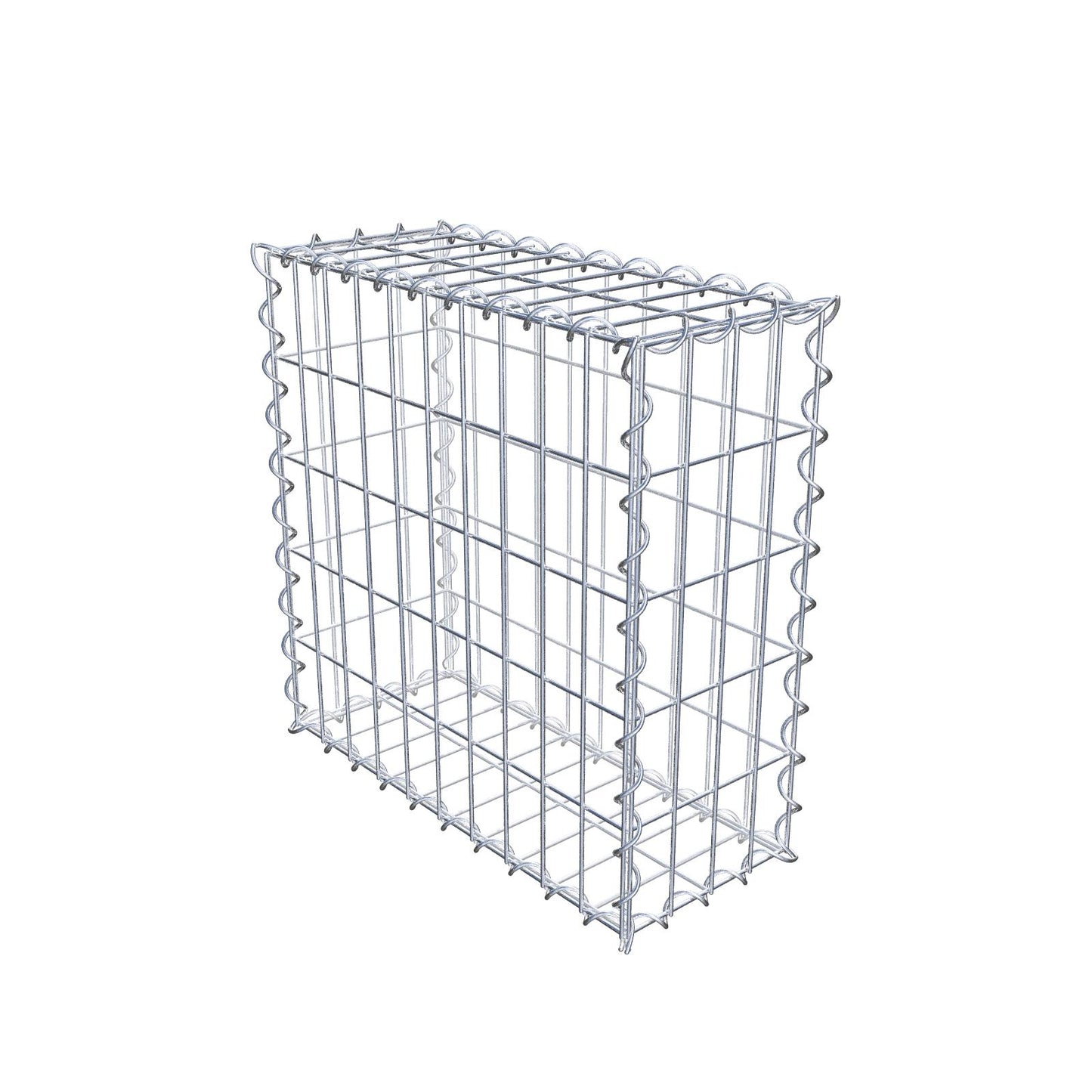 Gabion 50 cm x 50 cm x 20 cm (L x H x D), mesh size 5 cm x 10 cm, spiral