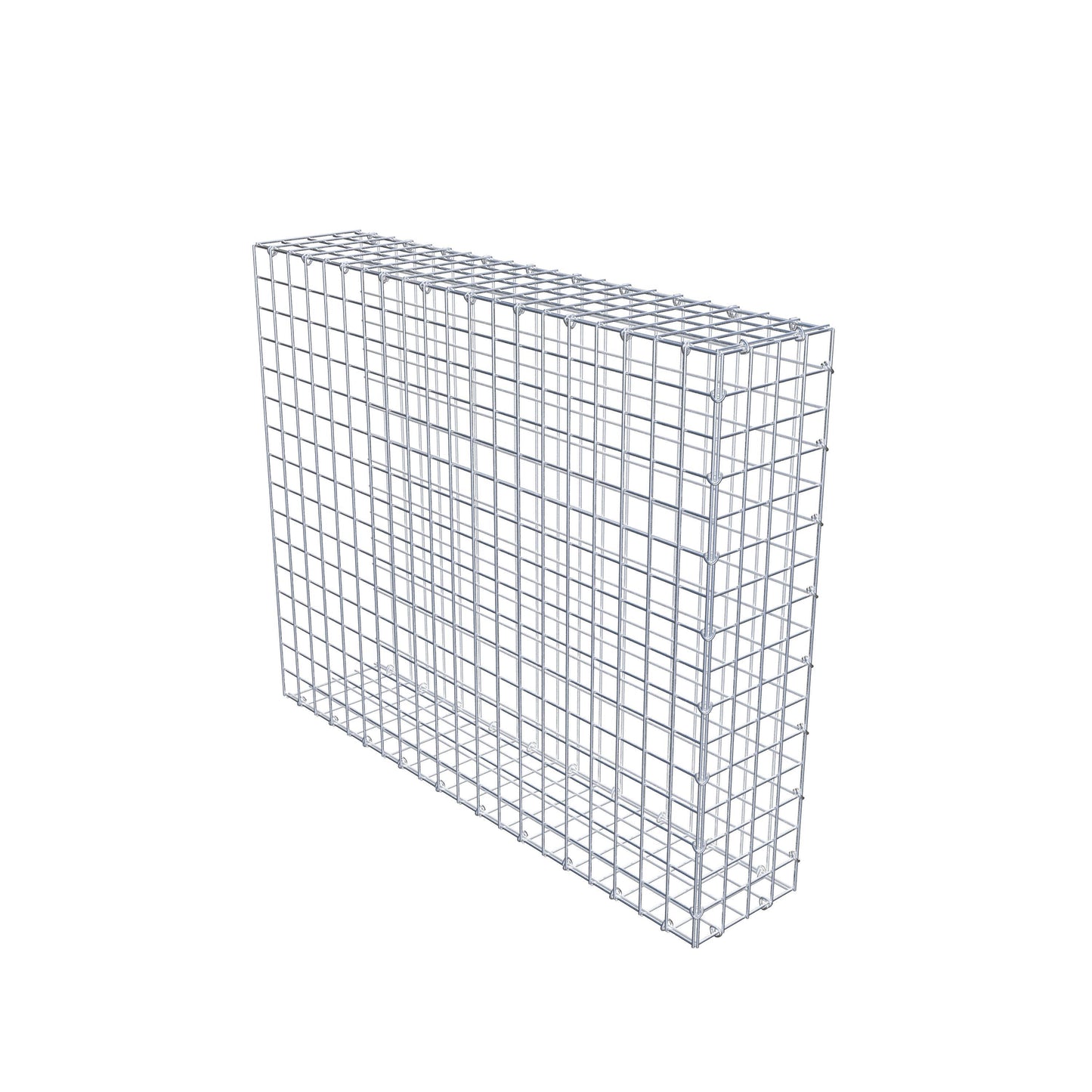 Gabião Tipo 2 100 cm x 80 cm x 20 cm (C x A x P), malhagem 5 cm x 5 cm, anel C