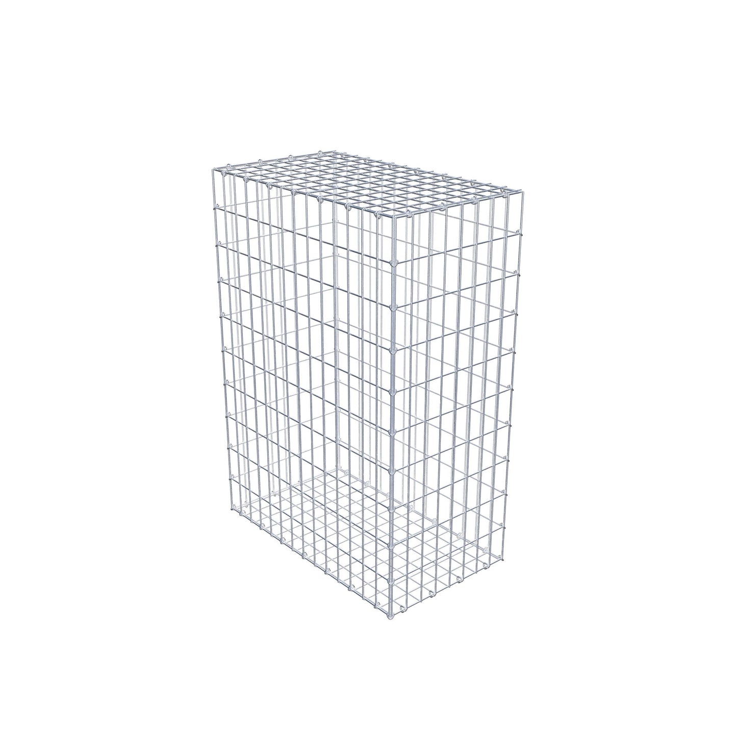 Gabião 100 cm x 70 cm x 40 cm (C x A x P), malhagem 5 cm x 10 cm, anel C