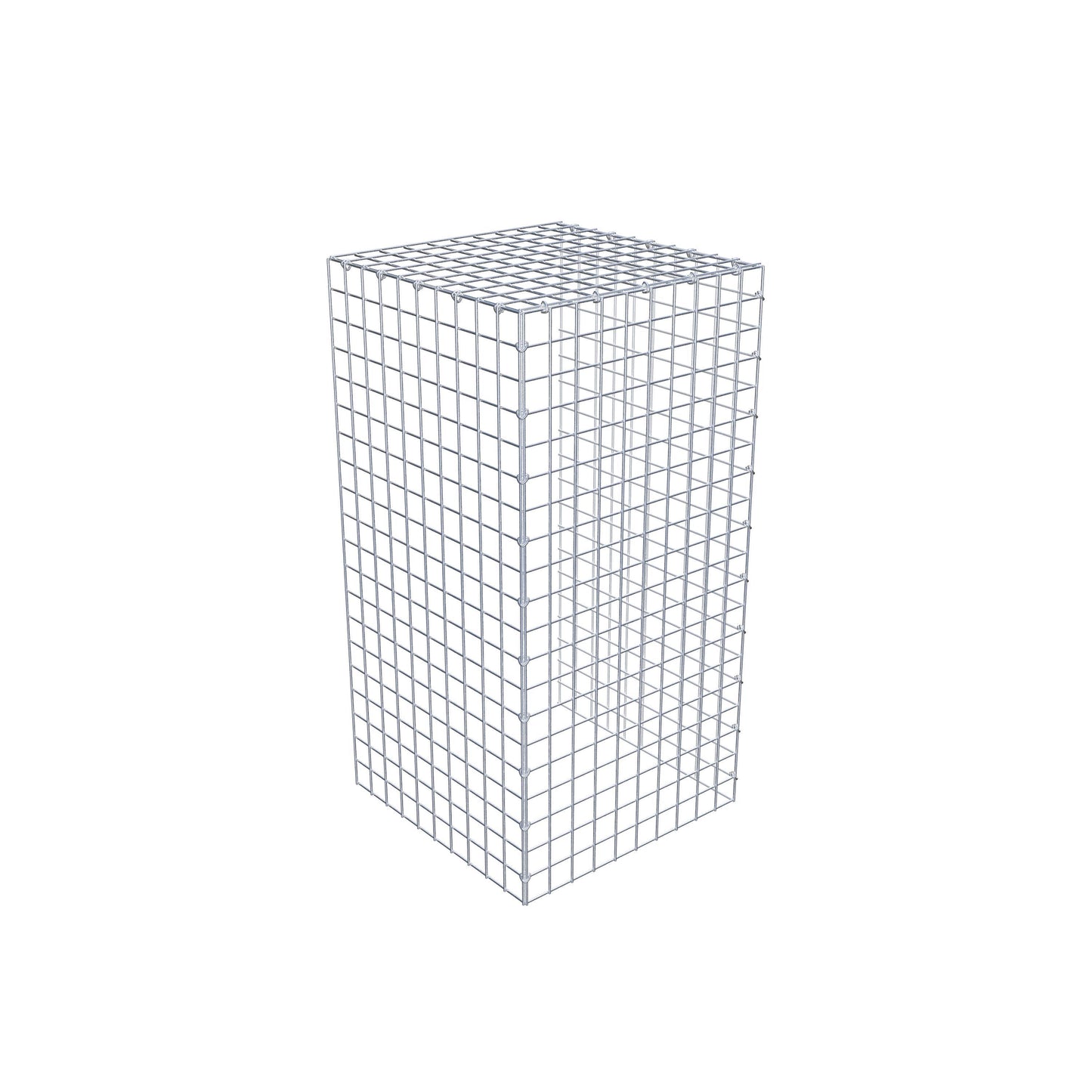 Gabião Tipo 4 100 cm x 50 cm x 50 cm (C x A x P), malhagem 5 cm x 5 cm, anel C