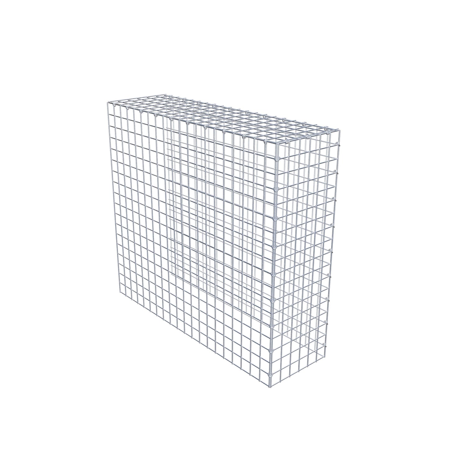 Mounted gabion type 4 100 cm x 90 cm x 30 cm (L x H x D), mesh size 5 cm x 5 cm, C-ring