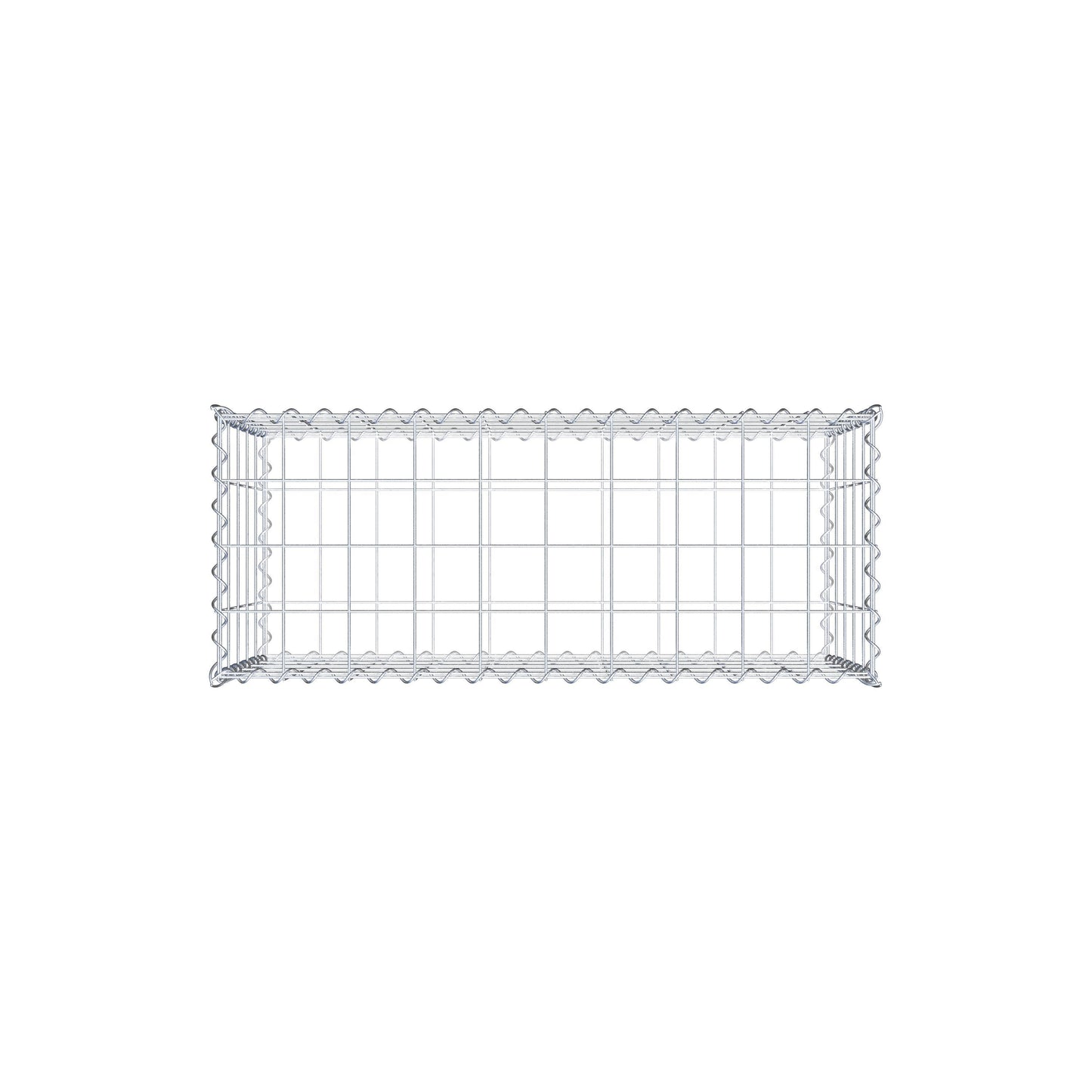 Gabion 100 cm x 50 cm x 40 cm (L x H x D), mesh size 10 cm x 10 cm, spiral