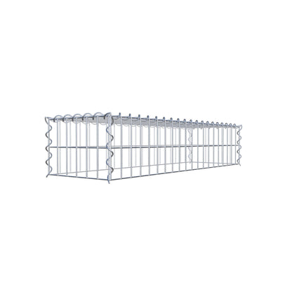 Grown-on gabion type 3 100 cm x 20 cm x 30 cm (L x H x D), mesh size 5 cm x 10 cm, spiral